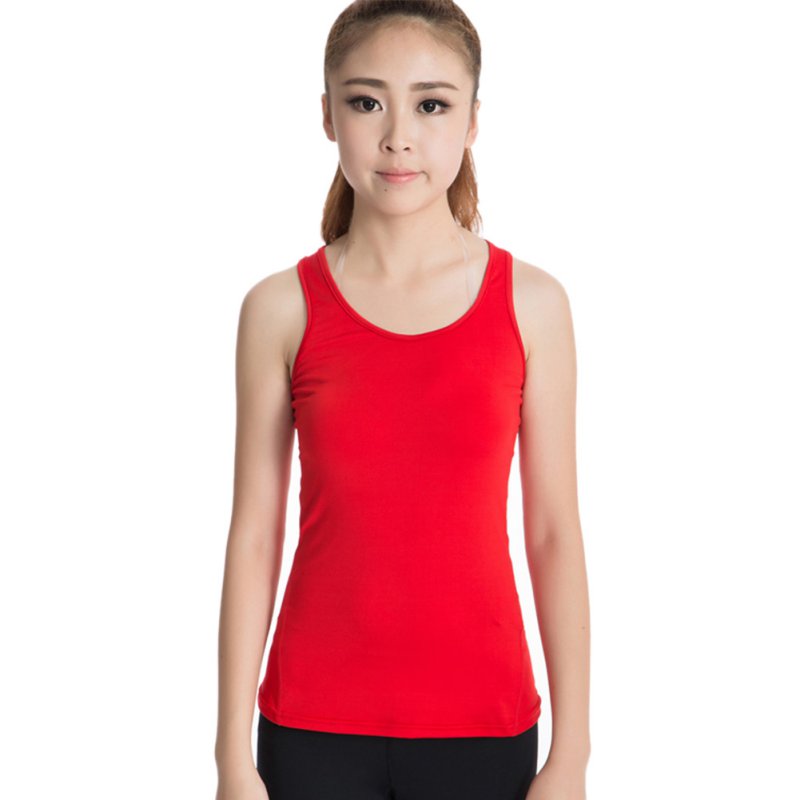 

Quick-Drying Women Sports Vest Tights PRO Running Yoga Fitness Vest Shirts Tee, Black