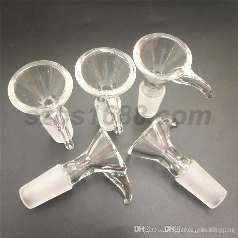

Glass Bong glass bowl wholesale 10pcs/lot 14mm socket horn shape glass bowls smoking accessories for bong water pipe rig bubbler hookah