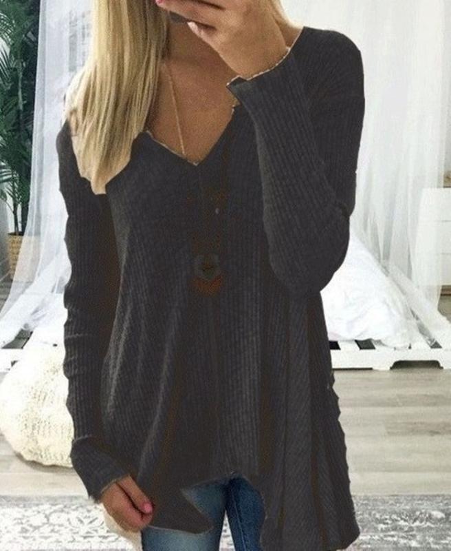 

Autumn and winter new European and American foreign trade long sleeve knitwear sweater large women' wear-22, Black