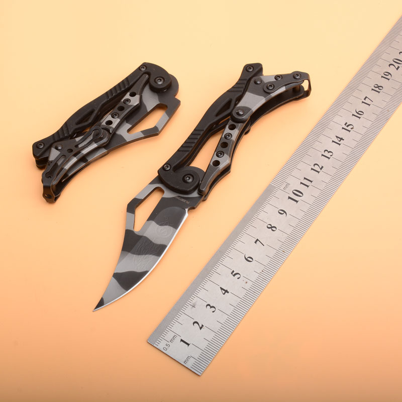 

drop-shipping Recommend SR mechanical folding knife Pocket EDC Knife Outdoor Survival Camping Knife original box Gift Knives free shipping