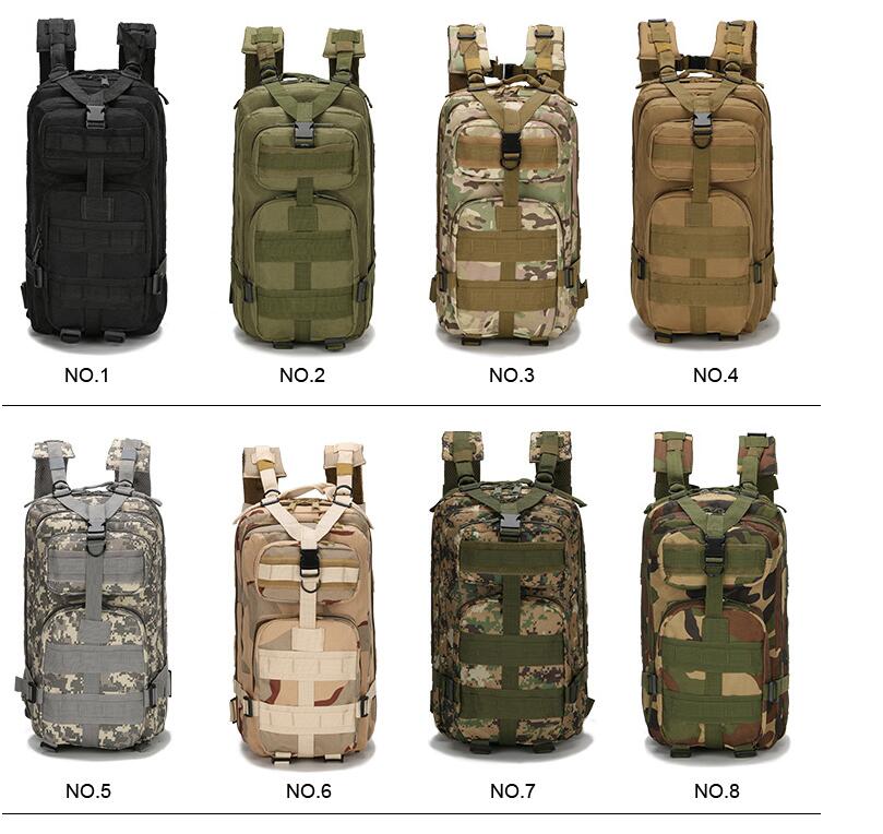 

Tactical Backpack Military Backpack Oxford Sport Bag Molle Rucksacks 30L for Camping Climbing Bags Traveling Hiking fishing Bags 2019, Color same as pics