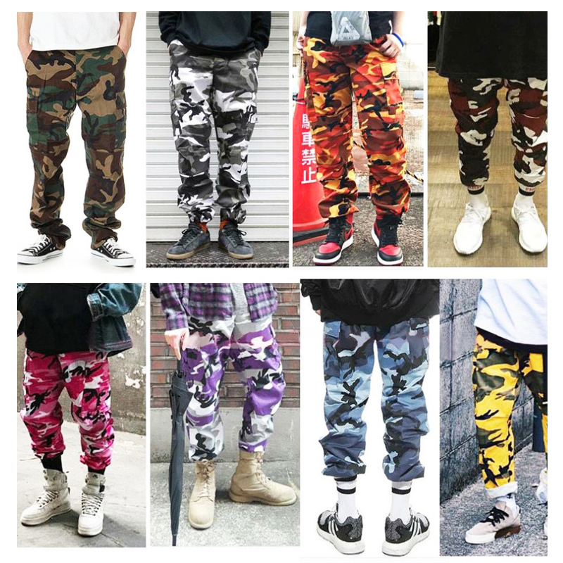 

Cargo Sweatpants mens pants sweat pants Streetwear Women Men Yellow Orange Camouflage Pant Jogger Casual Army Red Pink Trousers Sweatpant