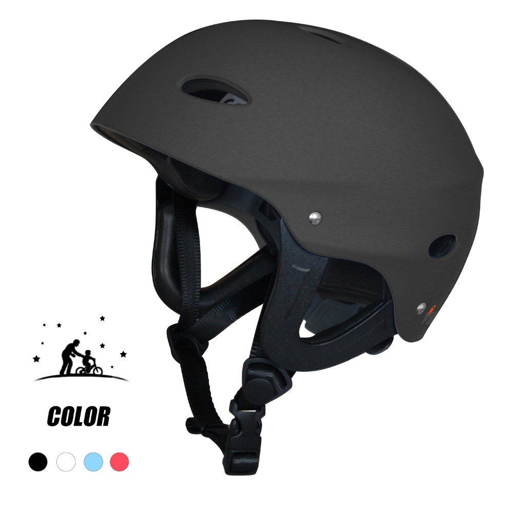 Schwarze Sicherheits-Sturzhelm-Kajak-Wakeboard-Brandungs-Kappe u.