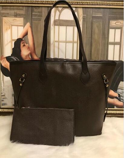 

5A 2pcs/set Designer tote handbag 35cm EuropeLuxury bag women shoulder Bags handbags 3 colour designer luxury handbags purses backpacks, Brown flowers