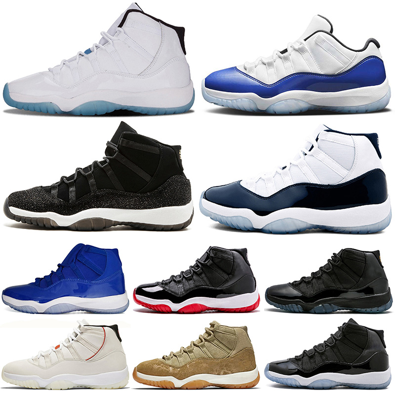 

Wholesale Jumpman 11s Brand Designer Basketball Shoes 11 Trainers Legend Blue Concord Heiress Black Stingray Cap and Gown Sports Sneakers, Item 21 low barons 36-47