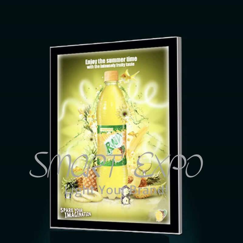 

Hot Magnetic Suction Poster Picture Frames Slim Advertising Light Box for Poster Display with Wooden Case Packing (40*60cm)