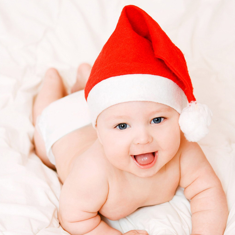 

5pcs/ Christmas hat Santa Claus hat Christmas decoration props adult children wedding party supplies Free Shipping