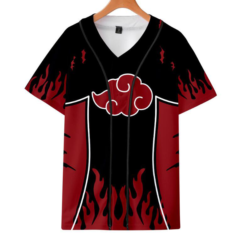

3D Anime Naruto Baseball T Shirt Unisex Hip Hop Short Sleeve Baseball Jersey Uchiha Itachi Uzumaki Funny Tshirt Cosplay Costume, 003
