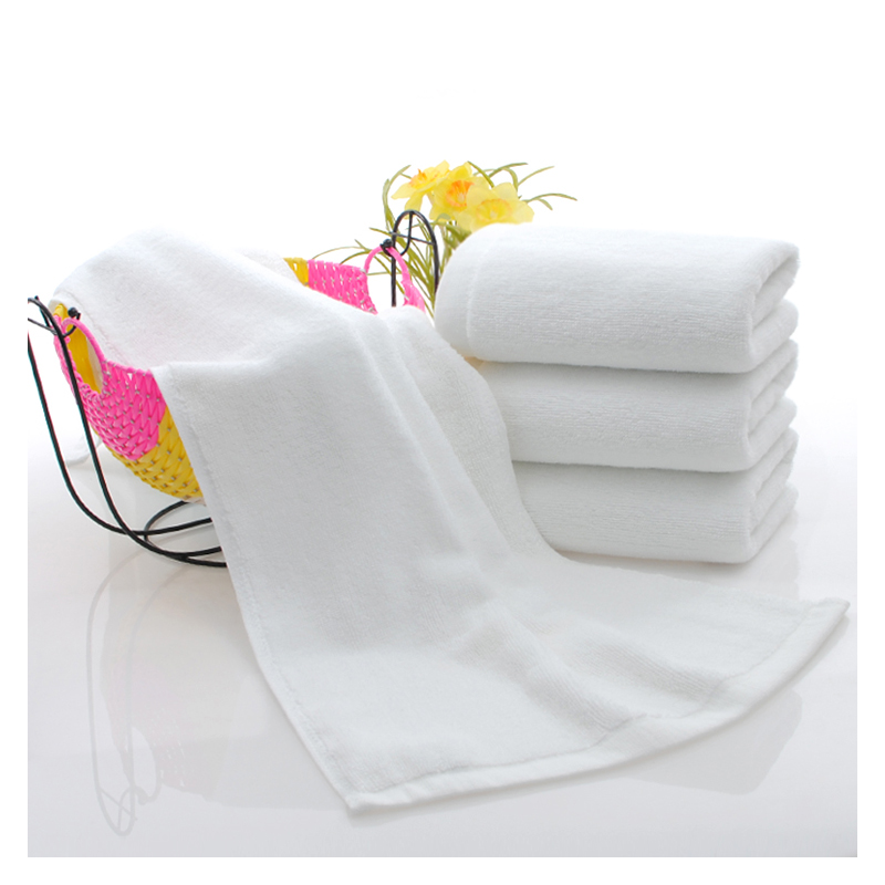 

Soft household cotton towel hotel sweat steaming beauty salon pedicure restaurant kindergarten KTV hand towel, White