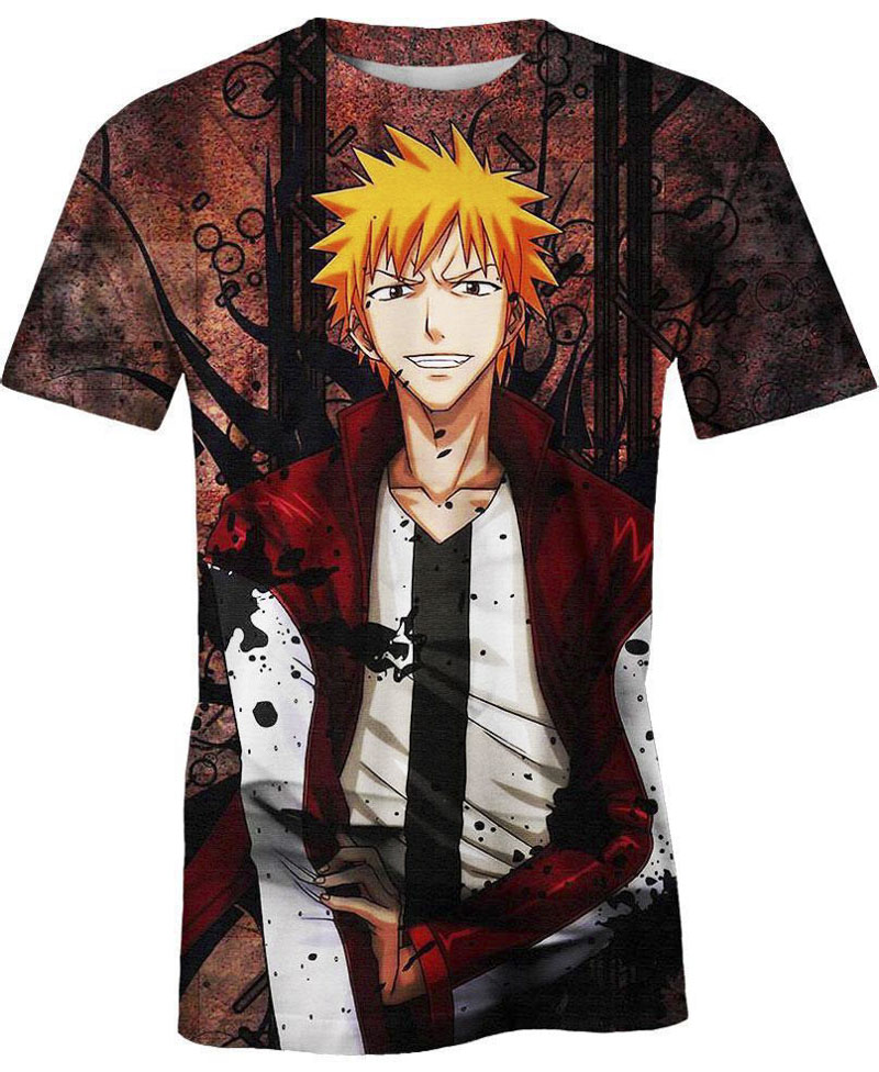 

3D Shirt Men Bleach T Shirts for Mens Novetly Summer Tee Fashion Couple Tops 2019 New Shirt short Sleeves O-neck T-Shirt S-5XL 8 Styles, 2794