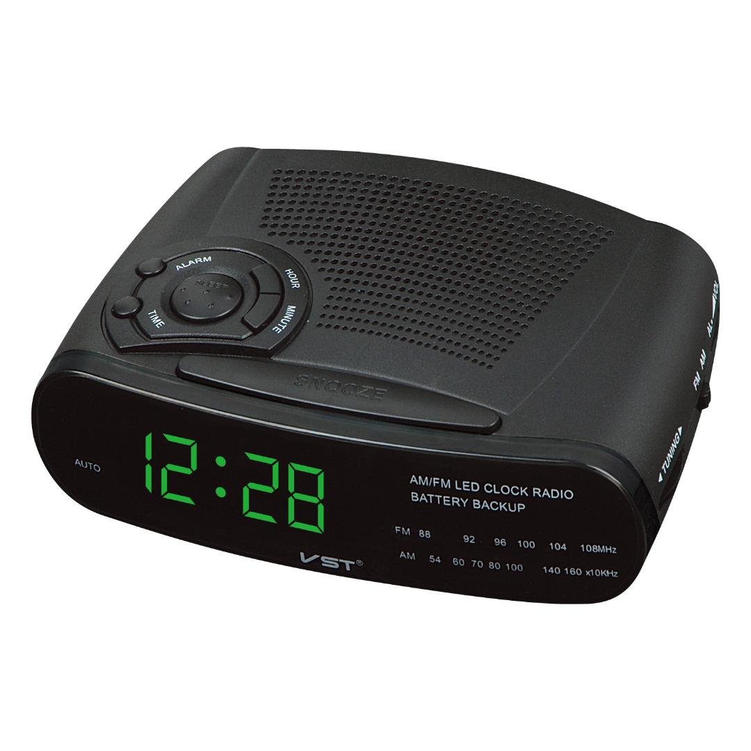 

Digital Alarm Clock Radio with AM FM Channel Radio Table Clocks Snooze Function LED Electronic Clock Student Office Desk Watch