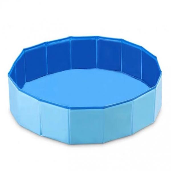 

1pc pet swimming pool foldable bathing tub pvc drain hole for dogs