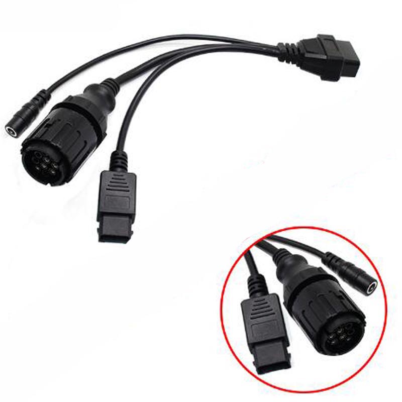 

New ICOM D Cable A2 Cable for BM Motorcycles Motorbike Diagnostic 10 Pin to OBD 16 pin Adapter + 20