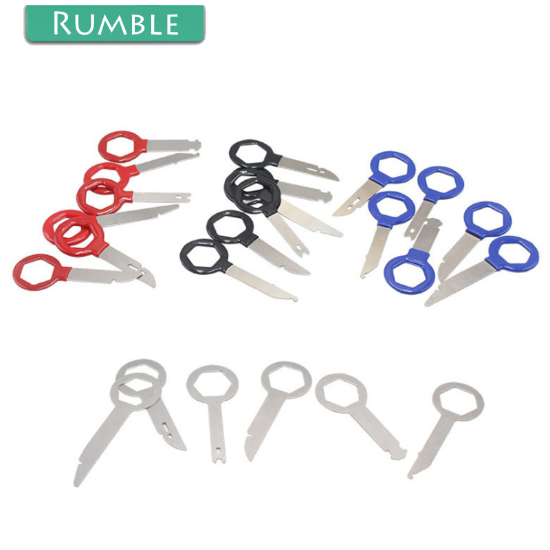 

6Pcs Automotive Plug Terminal Remove Tool Set Key Pin Car Radio Electrical Wire Crimp Connector Extractor Kit Accessories