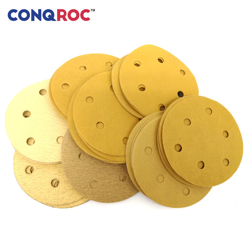 grano 40-3000 impermeable gancho y bucle Discos de lija h/úmedos y secos de 125 mm 8 agujeros papel de lija de 12,7 cm