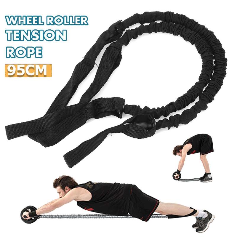 

Pull-Rope Ab-Roller Slim-Equipment Latex Fitness Exercise Stretch Pull-Rope Abdominal Roller-Wheel Resistance Bands