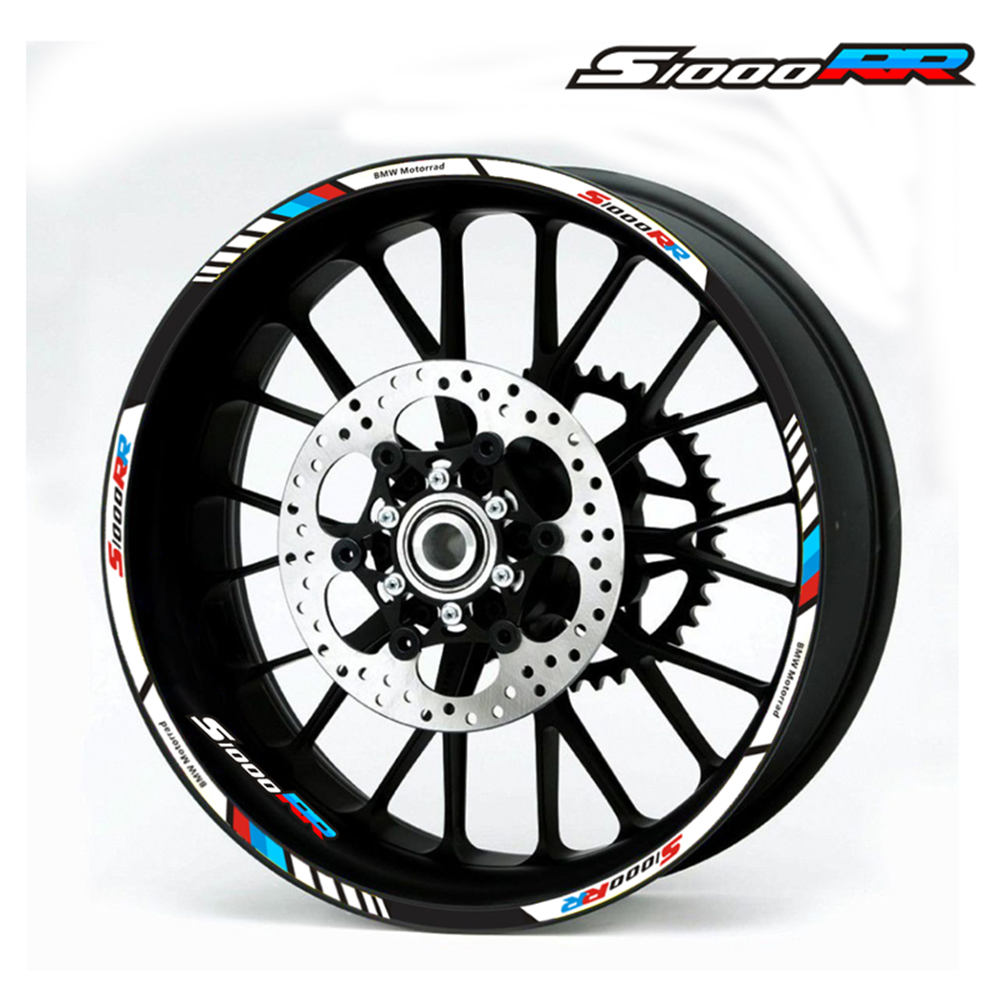 

New creative tire foil car accessories motorcycle stickers cool inner ring personality reflective decorative decals for BMW S1000RR
