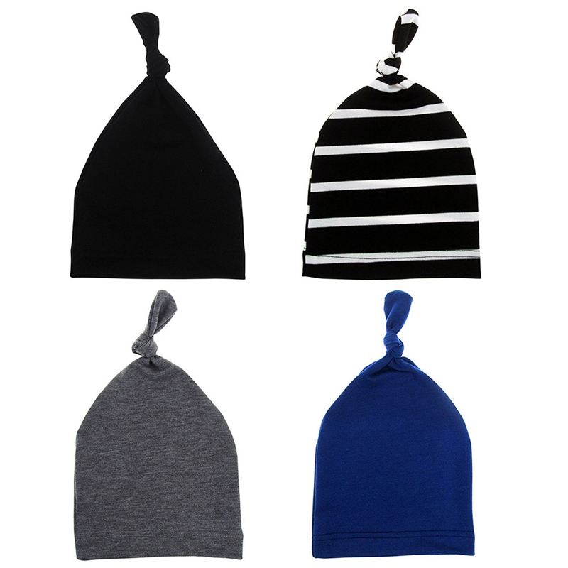 

New Lovely Baby Hat Baby Tie Hat Children Spring And Winter Knotted Head Cap