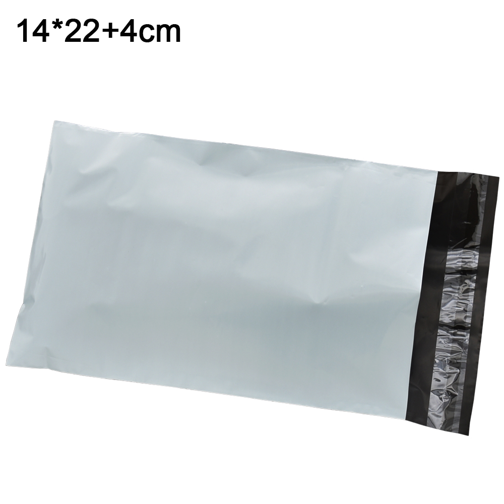 

14*22+4cm Express Shipping Bag Mailer Packing Pouches White Opaque Grocery Package Mailing Envelope Bags 100pcs/lot
