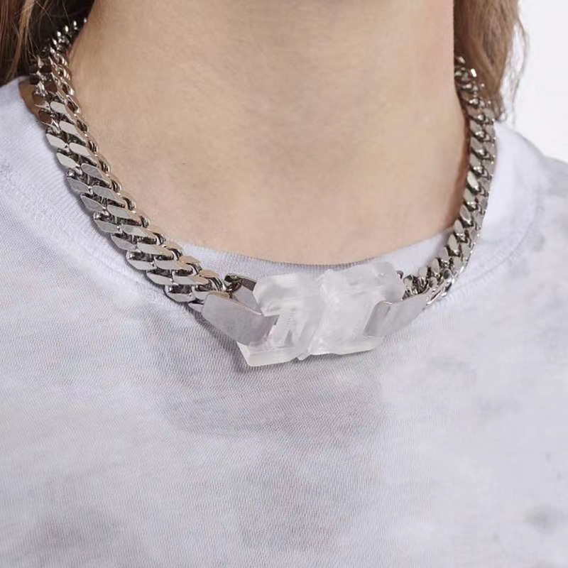 

2020 1017 ALYX STUDIO LOGO Metal Women jewelry Chain necklace Men Women Fashion Bracelet Hip Hop Outdoor Street Accessories Festival Gift