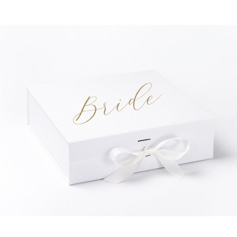 

Personalized white Bridesmaid Box Birthday Gift Box rose Bridesmaid Proposal Bride Will you be my maid of honor
