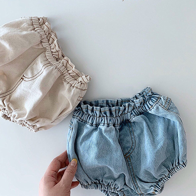 

Summer Toddler Boys Shorts Casual Korean Shorts for Girls Baby Child Pants Newborn Baby Denim 2020 High Quality New, Beige