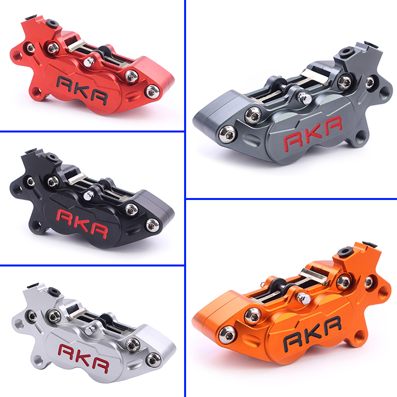 

40mm Mount Motorcycle Brake Caliper 4 Piston Left Right for CBR 600 rr Grom HF6 BWS RSZ Scooter CNC Rear Brake Moto Disc
