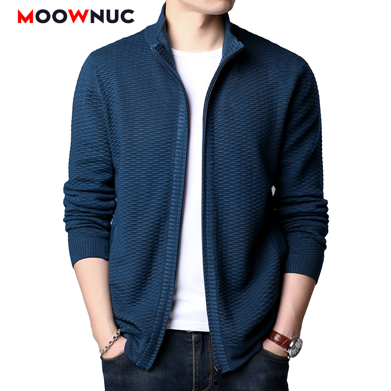

2020 Sweaters Homme Cardigan Fashion Male Spring New Solid Youth Men's Clothes Smart Casual Sweaters Slim Fit Coats MOOWNUC Men, Black