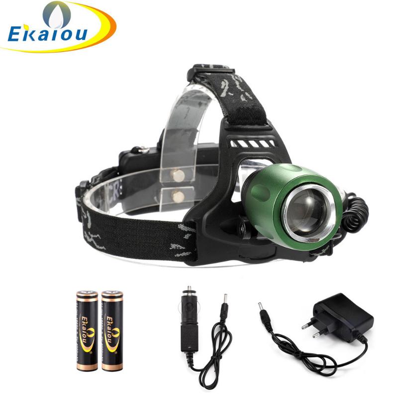 

Free shipping High Quality zoomable LED XML T6 Headlamp 1000 Lumens Headlight Lantern head lamps torch Outdoor searchlight