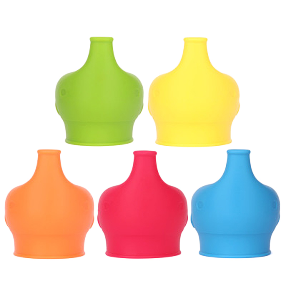 

New Arrival 1PC Creative Silicone Kids Baby Sippy Lids Silicone Stretchable Leakproof Cup Sets