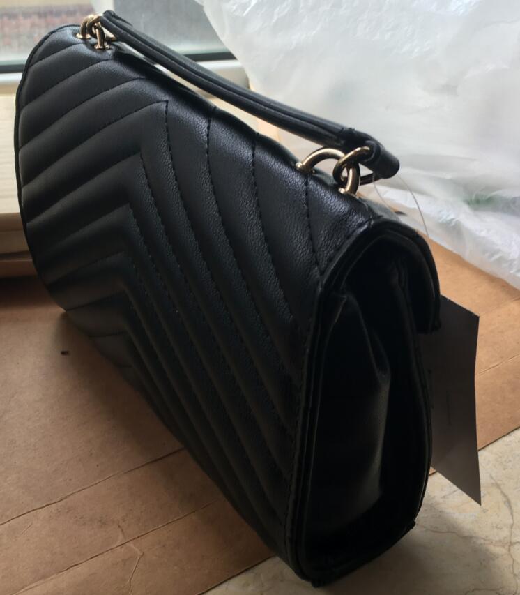 Designer-Free Shipping New Style Women's Stripes Handbags Shoulder Chain Bags Tote Bag Purse 4 Colors24CM #638855