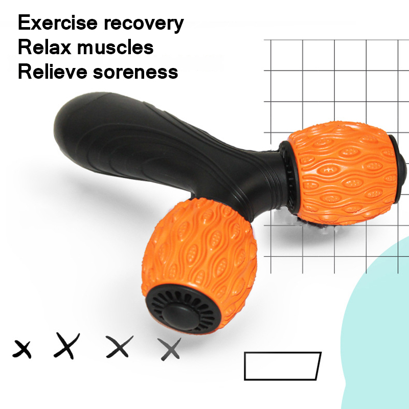 

Yoga Roller Fitness Gymnastics Exercises Portable Y-Shape Muscle Massage Roller Massager For Leg Arm Back Muscle Relaxation
