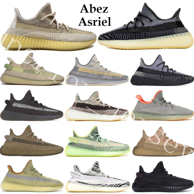 

2020 Size 13 Abez Asriel Israfil Oreo Desert Sage Cinder Tail Light Linen Kanye West V2 Reflective Mens Women Running Shoes Trainer Sneakers, 41 zebra