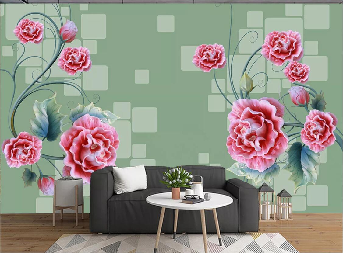 

3d room wallpaper custom photo mural Beautiful peony flower HD stereo wall wall murals 3d landscapes room wallpaper for walls 3 d, Non-woven fabric