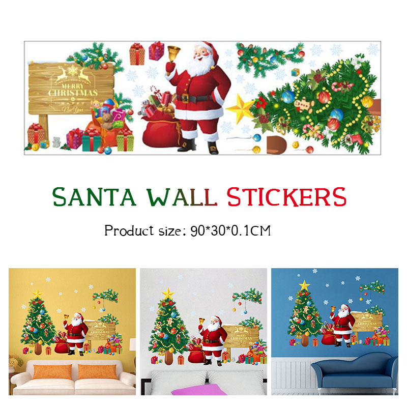 

Wall Sticker Wallpaper Lifelike Christmas PVC Home Decor Beautiful