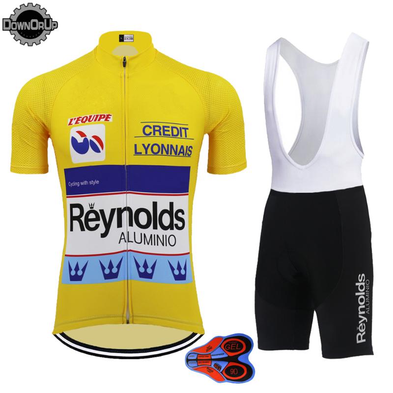 

Cycling Jersey Sets Classic Team Set Ropa Ciclismo Bike Wear Bib Shorts Breathable 9D Gel Pad Go Pro Clothing MTB, Men