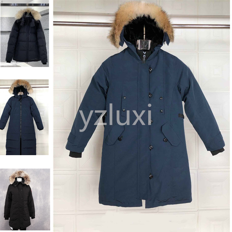 

Women's Goose canadian coat jacket douduone femme coats & winter Parkas Real wolf Fur Collar White Duck Outerwear &Coats women of fashion jackets, Customize