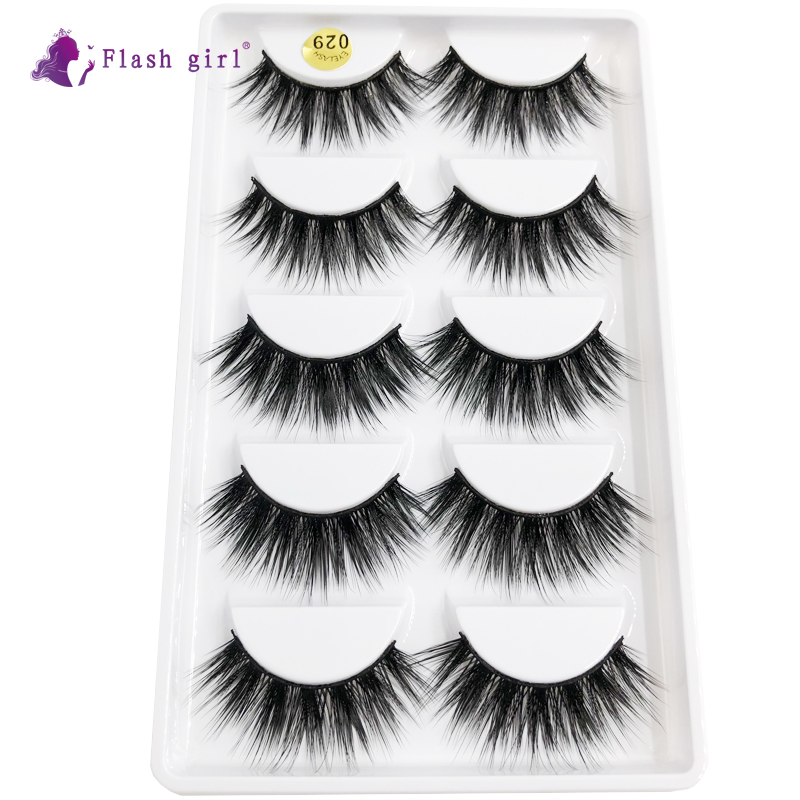 

Flash Girl 100% Hand-made Fluffy Reusable 3D Real Mink Eyelashes Wholesale Bulk Eyelashes Makeup False Eye Lashes Maquiagem 029
