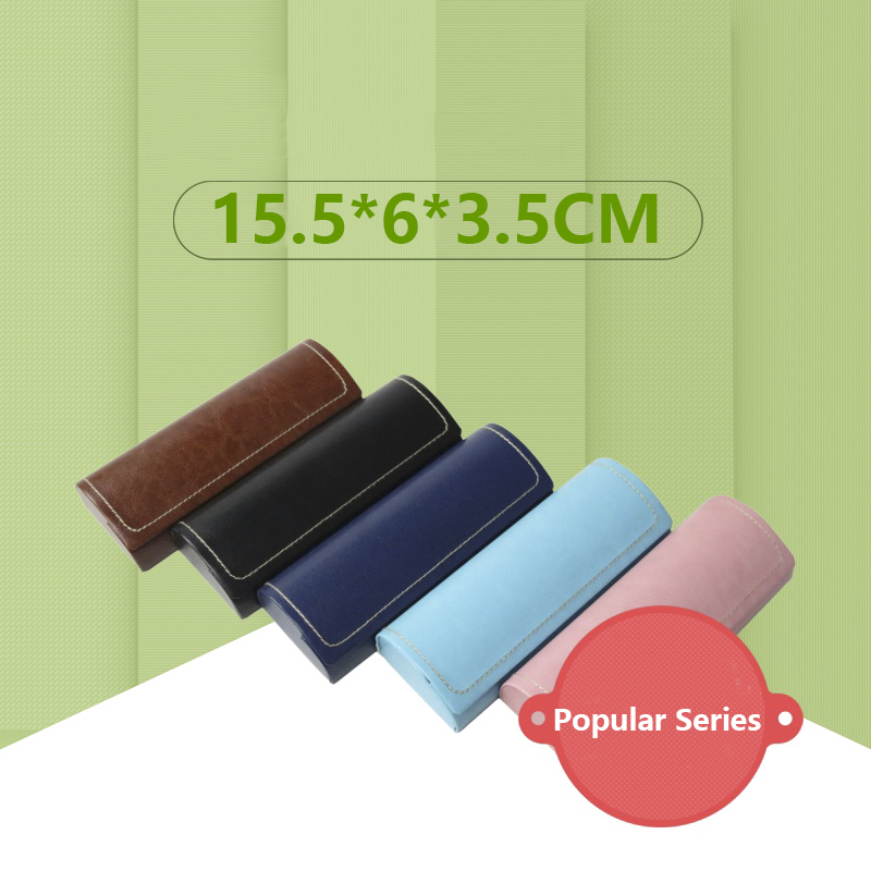 

New Fashion Glasses Case Neutral Portable Sunglasses Box Glasses Female Hard Handmade Square Folding Box Unisex