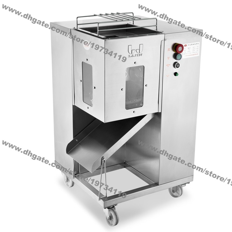 

Free Shipping 500KG/H 2.5mm-25mm Double-Blade 110v 220v Electric Heavy Duty Restaurant Fresh Meat Chicken Breast Dicer Slicer Cutter Machine