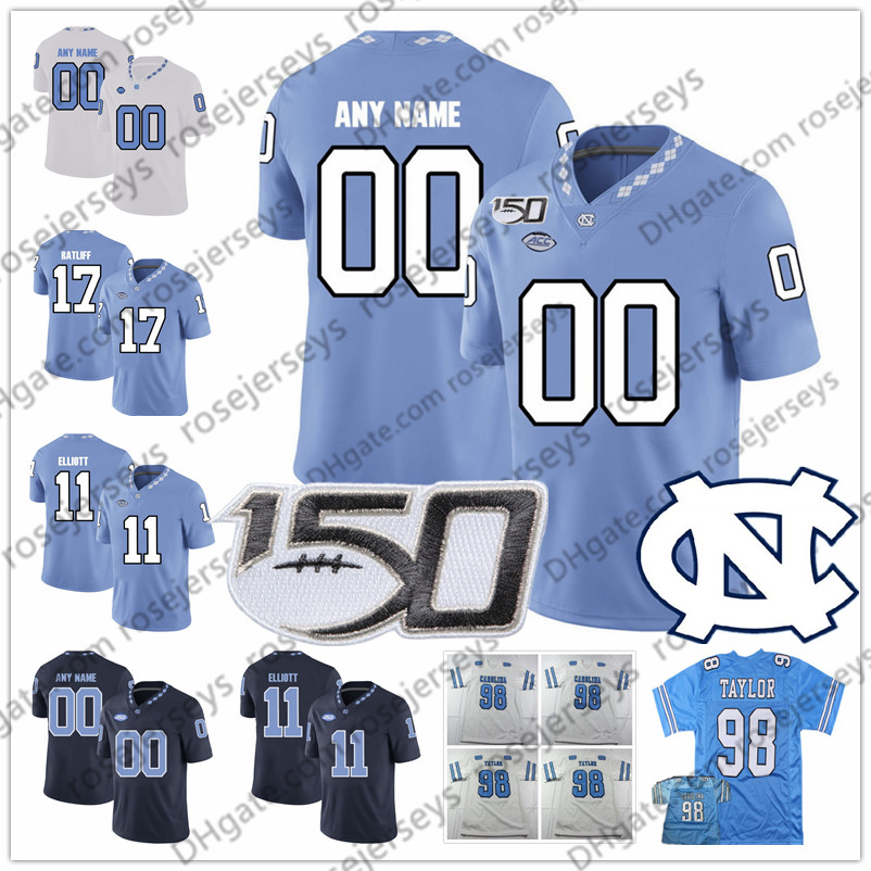

Custom North Carolina Tar Heels 2020 UNC Football #2 Dyami Brown 7 Sam Howell Michael Carter Beau Corrales Men Youth Kid Jersey 4XL, Navy blue