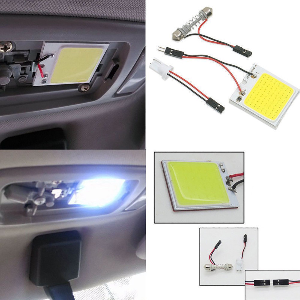 

2PCS 48SMD COB LED 24SMD 36SMD T10 4W 12V Car Interior Panel Light Dome Lamp Bulb