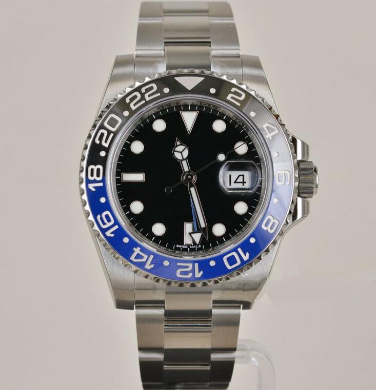 

Fashion Man's watch mechanical Automatic movement Stainless Steel band 40mm Ceramic Bezel Sapphire glass 205, #6