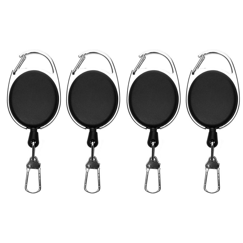 

Retractable Key Chain Reel Badge Holder Fly Fishing Zinger Retractor with Quick Release Spring Clip Fishing Accessories