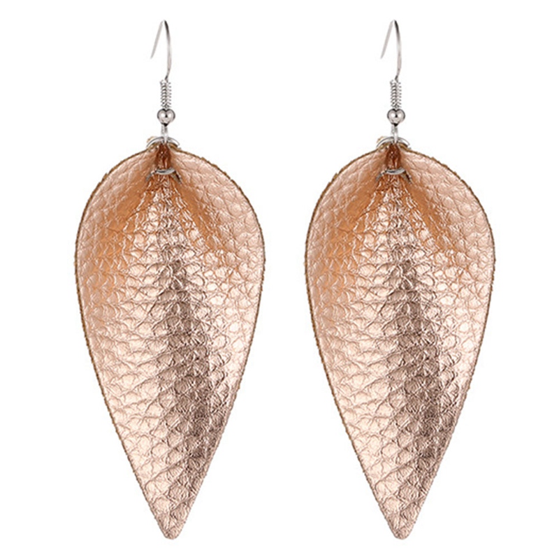 

Boho PU Leather Teardrop Dangle Statement Earrings For Fashion Trendy Jewelry Women Water Drop 5 Colors!! & Chandelier
