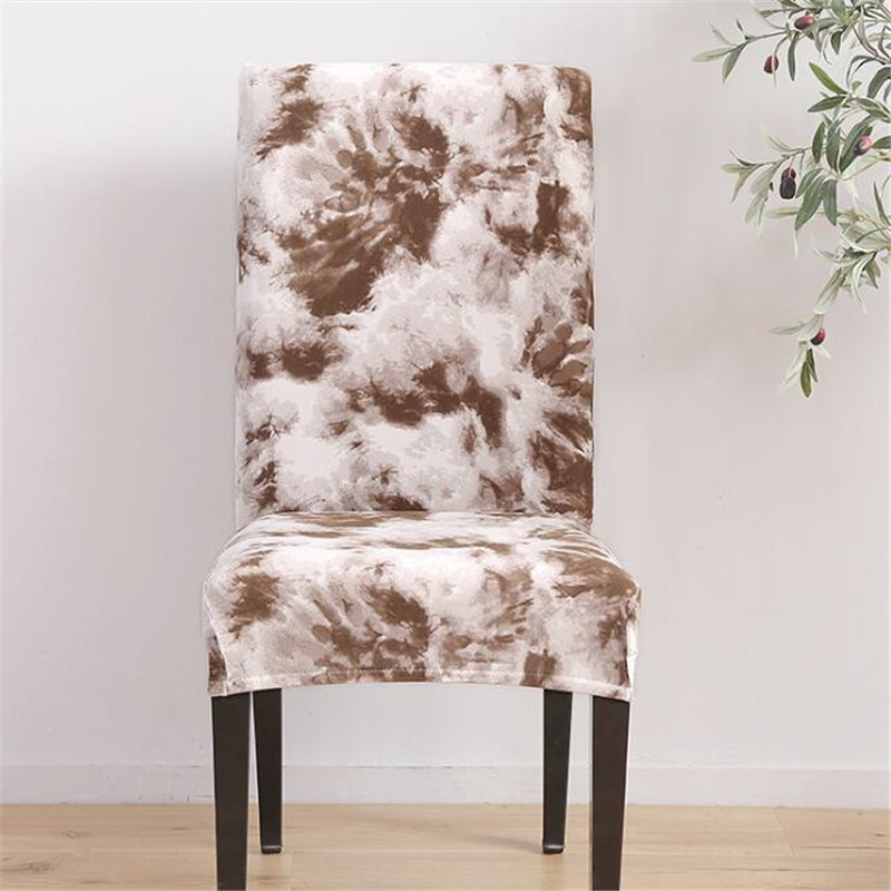 

Printing Stretch Chair Cover Big Elastic Seat Chair Covers Painting Slipcovers Restaurant Banquet Hotel Home Decoration