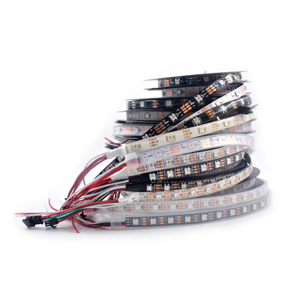 

5m WS2812B LED Strip SK6812 30/60/74/96/144 pixels/m 2811ic Built-in 5050RGB individually addressable RGB LED Strip IP30/IP65/IP67 DC5V