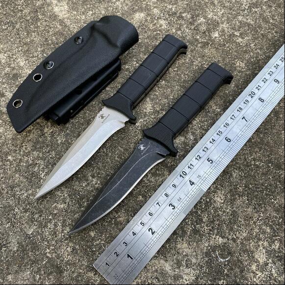 

New black dragon DC53 straight knife G10 handle fixed blade outdoor tactical knife EDC pocket defense camping hunting survival blade BM 940
