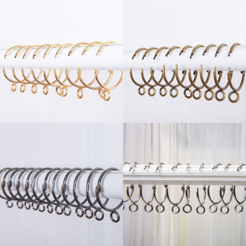 

Open Curtain Ring Window Curtain Hooks Accessories Metal Hanging Ring Curtains Clips Tools 38mm Curtain Hook