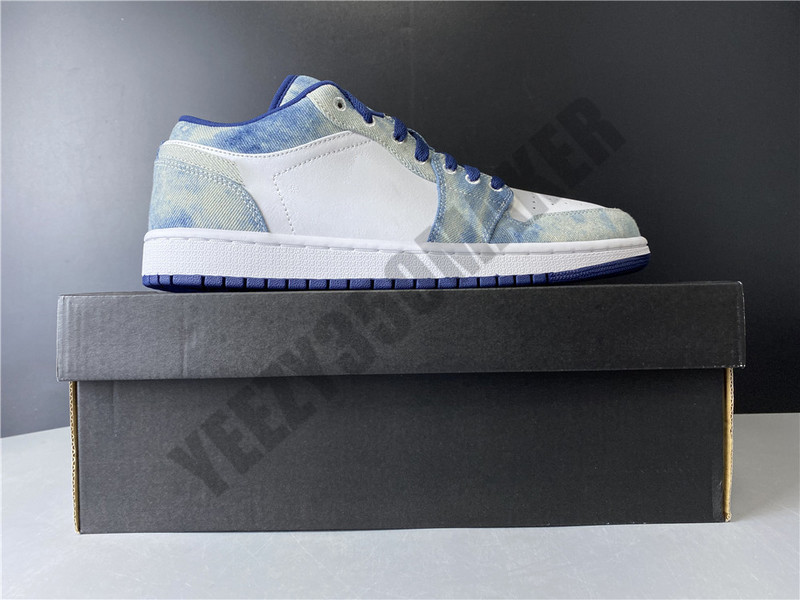 2020 jeans en tissu à faible tanin 1 Chaussures de basket 1s Noir blanc bleu Designer Hommes Femmes Haute Athlétique Sport Sneaker CZ8455-100